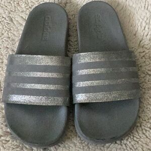 Adidas Silver Cloudform Slides